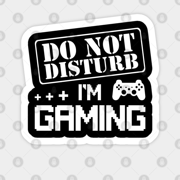 Do Not Disturb I'm Gaming Cool Video Games Funny Gamer Gift Sticker by wonderws